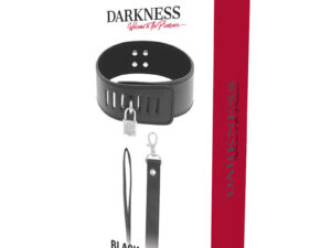 DARKNESS - COLLAR BDSM CON CANDADO NEGRO - Imagen 5
