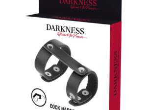 DARKNESS - ANILLO PENE Y TESTÍCULOS AJUSTABLE LEATHER - Imagen 5