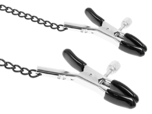 FETISH SUBMISSIVE - ANILLA MORDAZA CON PINZAS PARA PEZONES - Imagen 5