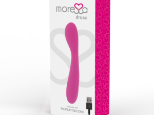 MORESSA - DRUSO MASAJEADOR DUO PUNTO G Y SUERO PELVICO PREMIUM SILICONE RECARGABLE - Imagen 3