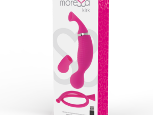 MORESSA - KIRK DUO SUCCIONADOR + MASAJEADOR MULTI PRESTACIONES PREMIUM SILICONE RECARGABLE - Imagen 4