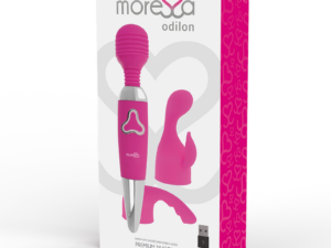 MORESSA - ODILON WAND POTENTE MOTOR MAS DOS CABEZALES PREMIUM SILICONE RECARGABLE - Imagen 3