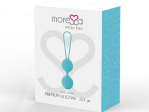 MORESSA - OSIAN TWO ENTRENAMIENTO SUELO PELVICO 101gr PREMIUM SILICONA TURQUESA - Imagen 3