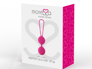 MORESSA - OSIAN THREE ENTRENAMIENTO SUELO PELVICO 85 gr PREMIUM SILICONA ROSA - Imagen 3