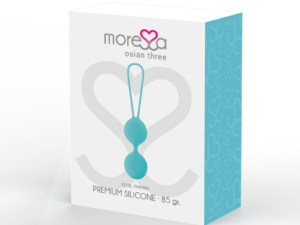 MORESSA - OSIAN THREE ENTRENAMIENTO SUELO PELVICO 85 gr PREMIUM SILICONA TURQUESA - Imagen 3