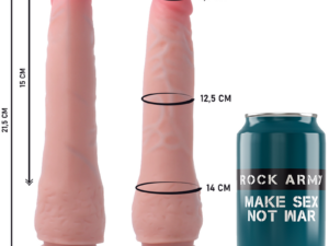 ROCKARMY - ARNÉS + DUAL DENSITY CRUSADER DILDO REALISTA 21.5 CM -O- 4.46 CM - Imagen 5