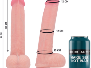 ROCKARMY - ARNÉS + LIQUID SILICONE DILDO PREMIUM KINGCOBRA 24 CM -O- 4.77 CM - Imagen 3