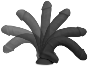 COCK MILLER - ARNES + DILDO SILICONA DENSITY COCKSIL ARTICULABLE NEGRO 13 CM - Imagen 5